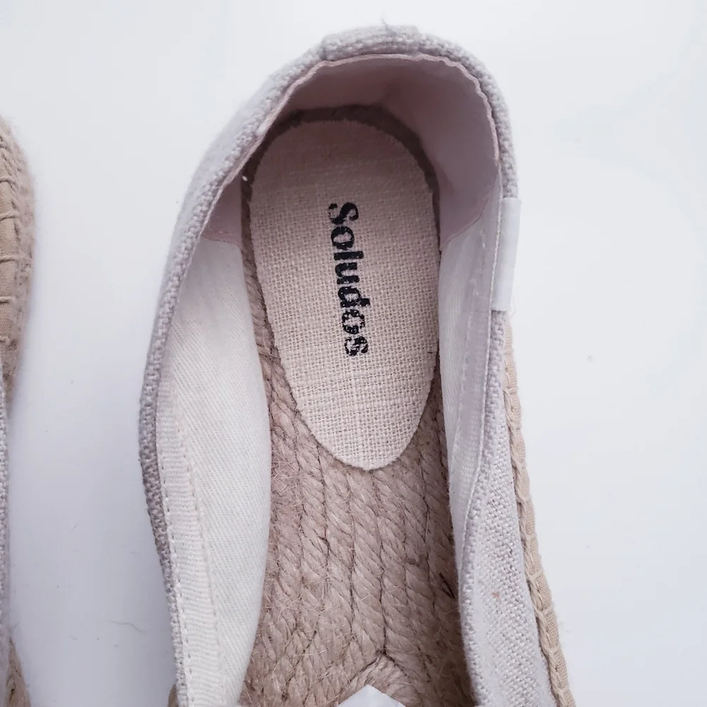 Soludos Tan Embroidered Tulip Espadrilles - Picture 3 of 7